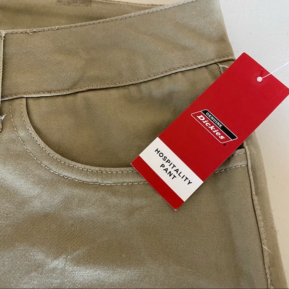 NEW Genuine Dickies Hospitality Khaki Pants Skinny Leg Pants Women’s Size 13 - Picture 4 of 11